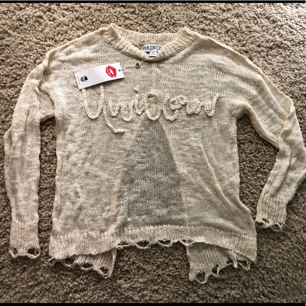 WILDFOX “Unicorn” sweater
